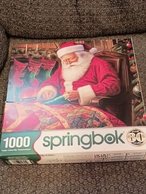 Springbok 1000pc Santa Quilting Puzzle - 24" X 30"